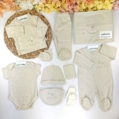 O-Eko Tex Sertifikalı %100 Organik Pamuk 10 Parça Hastane Çıkışı