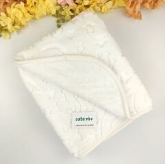 Krem Peluş Battaniye  100*120 cm