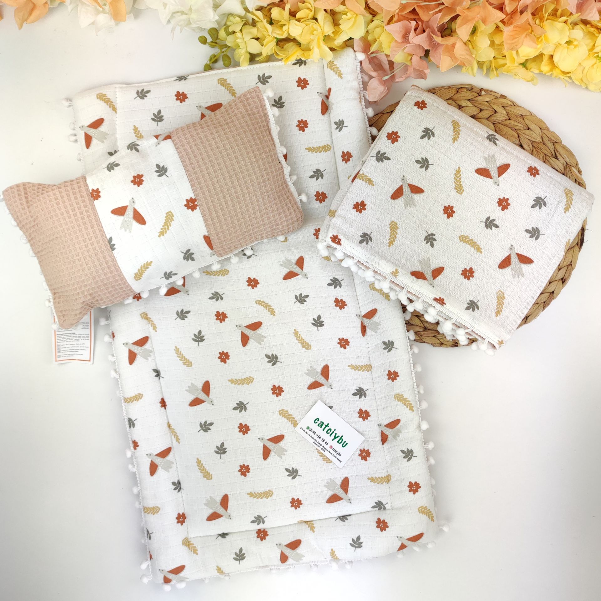 Battaniyeli Alt Açma Set - %100 Pamuk