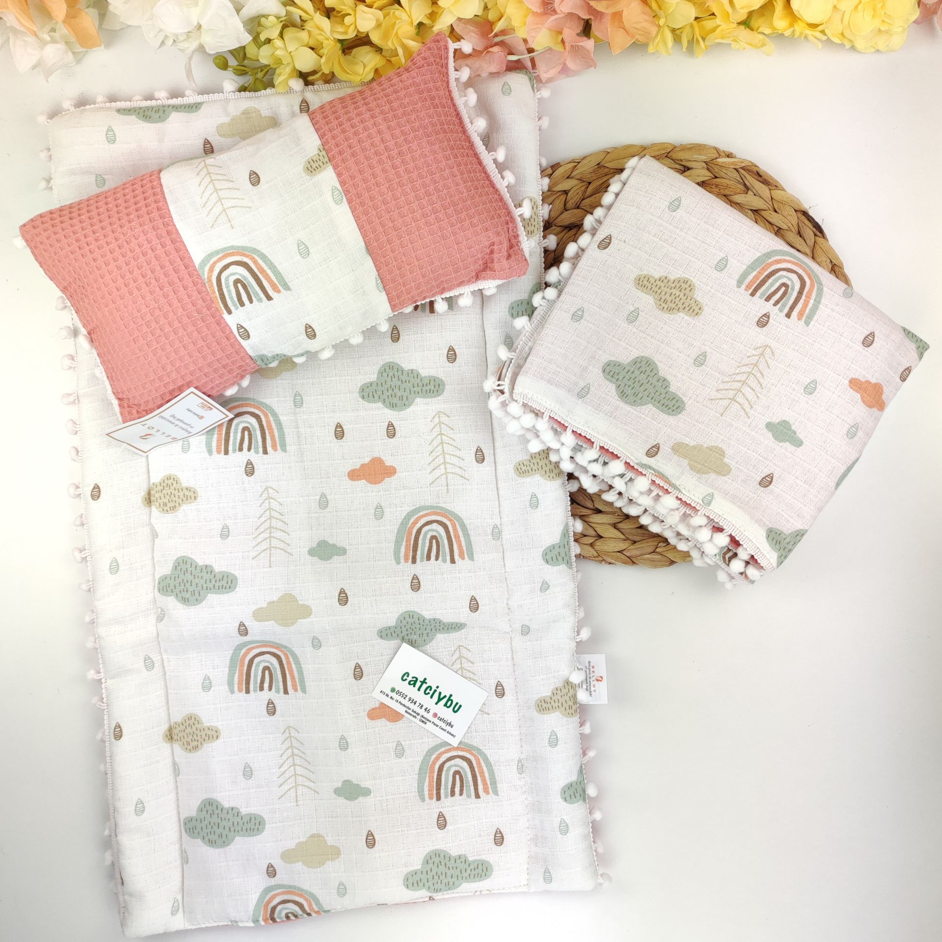 Battaniyeli Alt Açma Set - %100 Pamuk