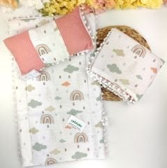 Battaniyeli Alt Açma Set - %100 Pamuk
