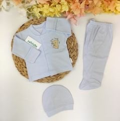 Koala %100 Pamuklu Raporlu Kumaş Kendinden Eldivenli Pijama Takım