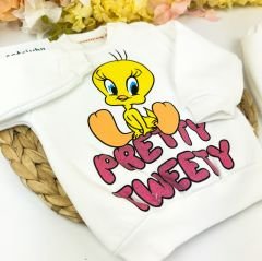 Tweety Polarlı %80 Pamuk %20 Polyester Takım