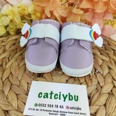 Gökkuşağı Cırtcırtlı Bebek Ayakkabısı