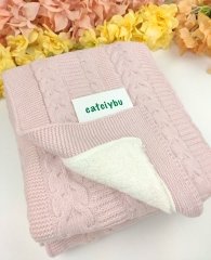 Pembe Welsoft Triko Battaniye 78*93 cm - Recos Marka