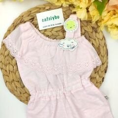 Pembe Güneş Bulut Tulum - %100 Pamuk