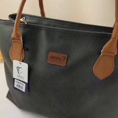 Füme Çift Gözlü Anne Bebek Bakım Çantası