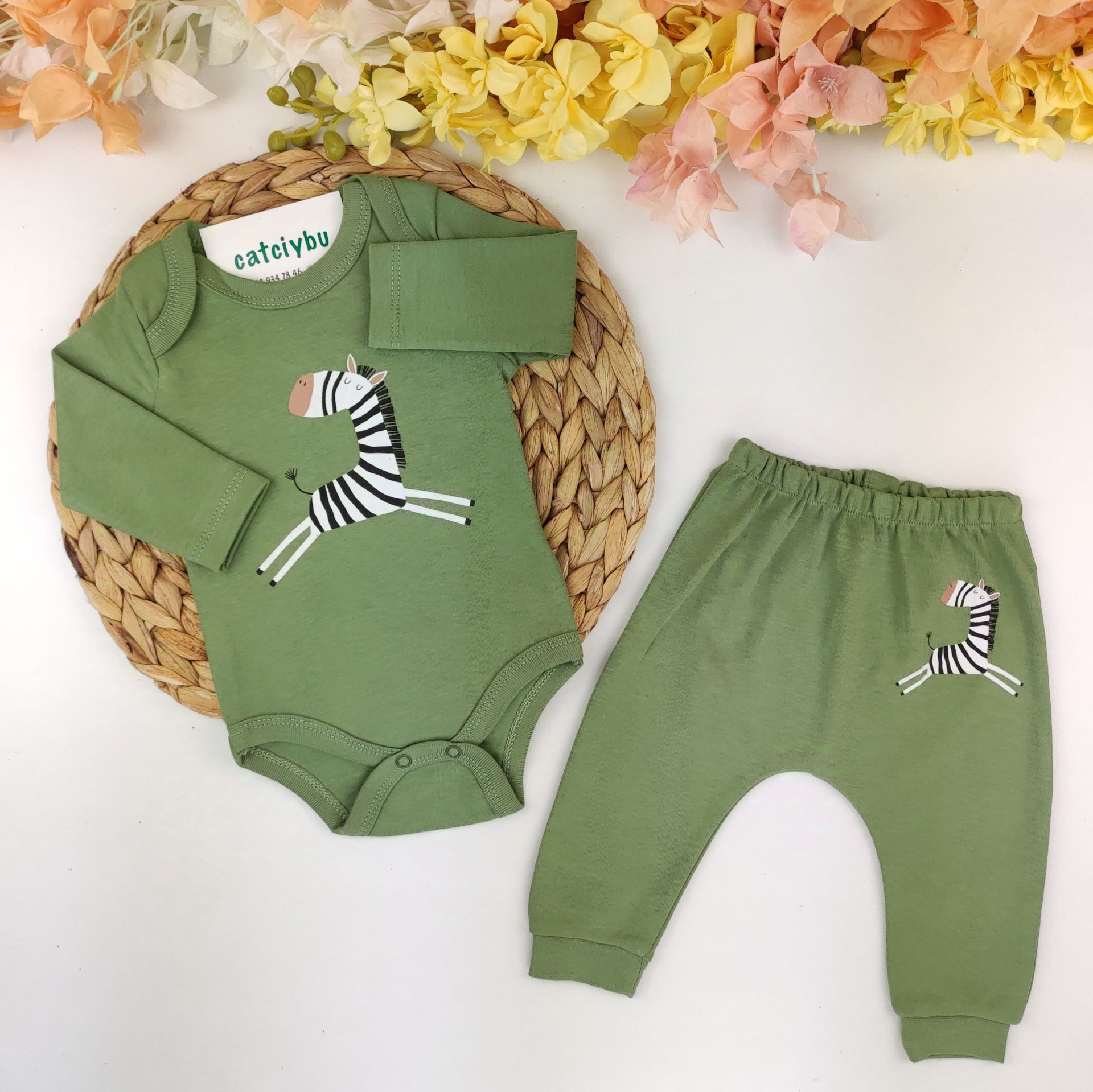 Zebra Badili %100 Pamuklu Takım