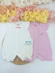 Summer Kız Bebek Yazlık 2li Şort Tulum 0-3/3-6 Ay