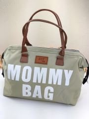 Mommy Bag Anne Bebek Bakım Çantası Termal Biberonlu El ve Kol Çantası