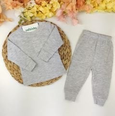 Yakadan Çıtçıtlı Hava Aldıran Kumaş %100 Pamuklu Takım