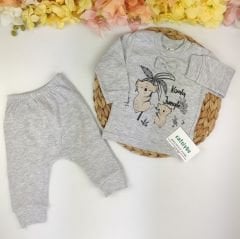 Koala Baskılı .%100 Pamuklu Takım