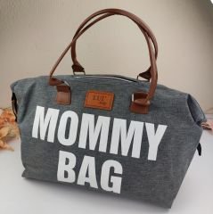 Mommy Bag Anne Bebek Bakım Çantası Termal Biberonlu El ve Kol Çantası